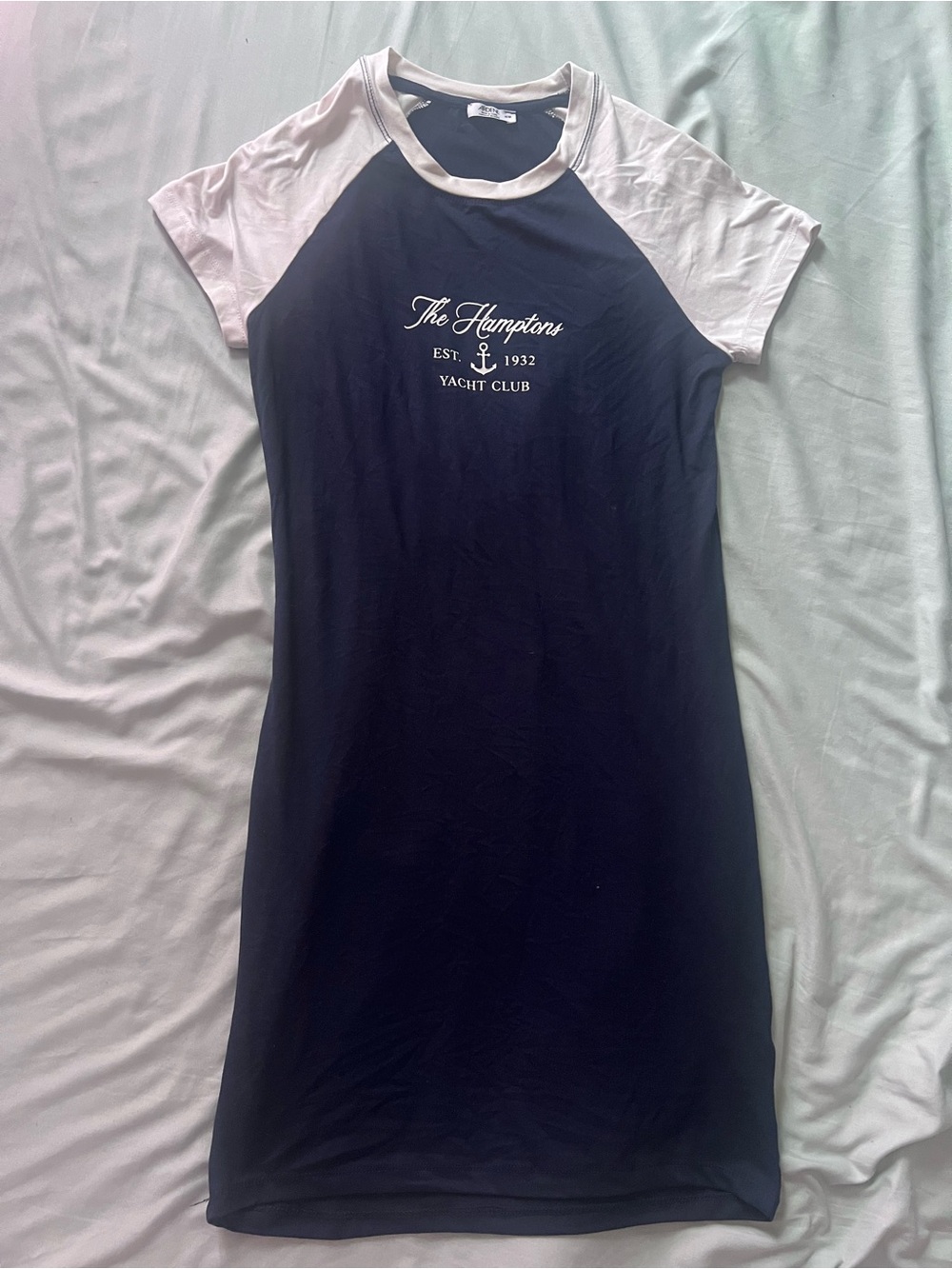 Ardene Navy & White Yacht Club Raglan Dress